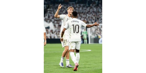 Mbappé slavi svoju prvu pobjedu u La Ligi noseći dres Real Madrida s brojem 10.